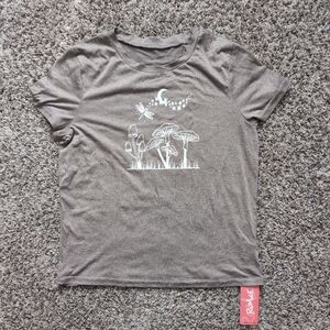 Brown Mushroom Tee Shirt